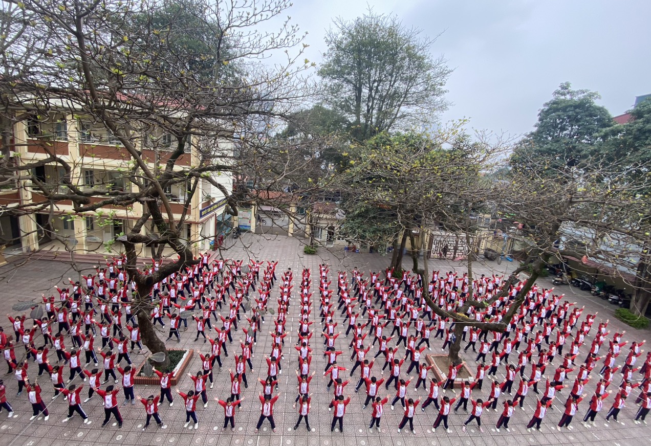 Trường tiểu học Trần Phú tổ chức "Ngày hội thiếu nhi vui khỏe"