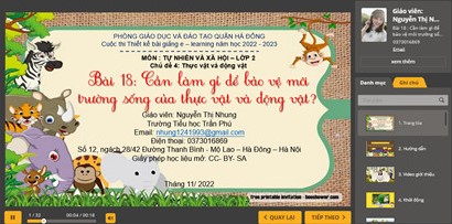 Cần làm gì để bảo vệ môi trường sống của thực vật và động vật? (tiết 1)